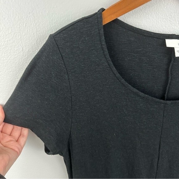 Pure Jill Short Sleeve Linen Blend Midi Dress Size Small - Picture 5 of 14